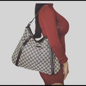 Gucci GG shoulder bag Medium Gucci purse gray